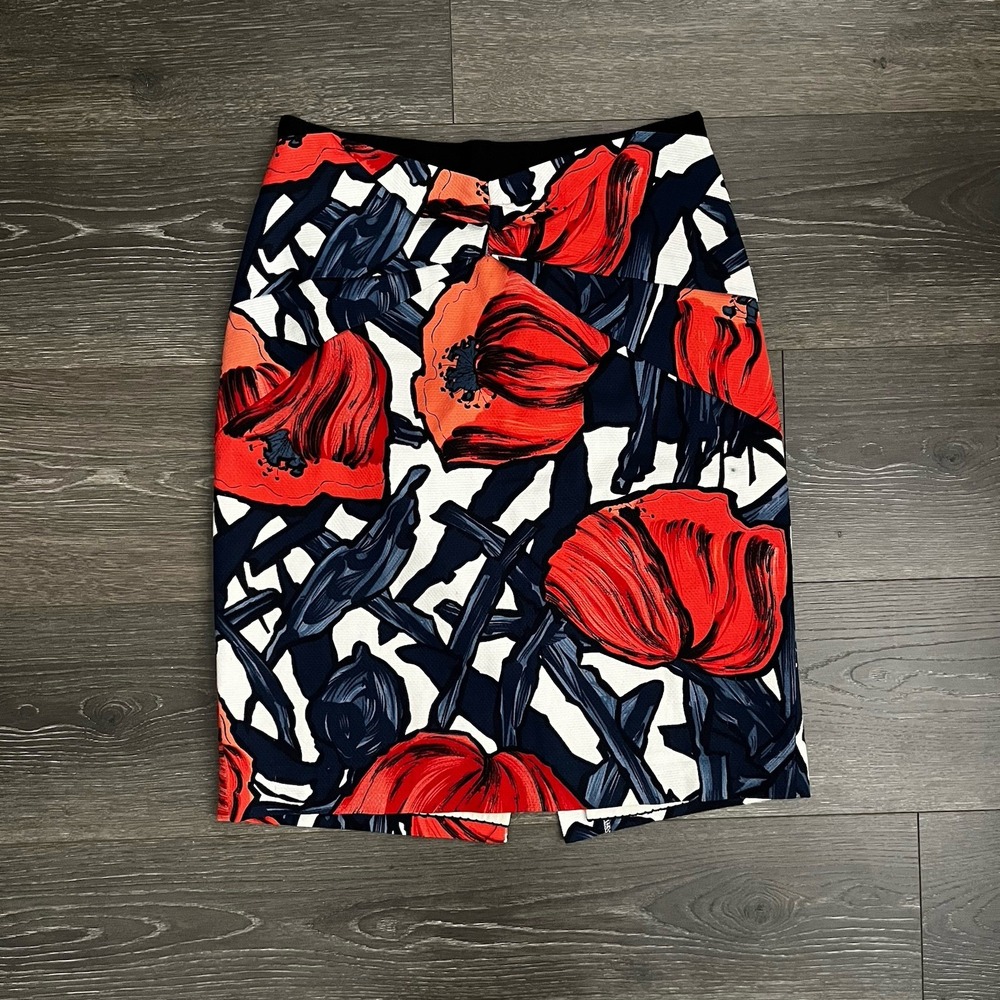 Anthropologie Moulinette Soeurs‎ Fantastic Fields Poppy Pencil Skirt Size 6 Arts